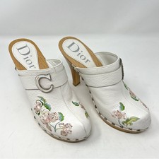 Zoccolo vintage Dior in legno